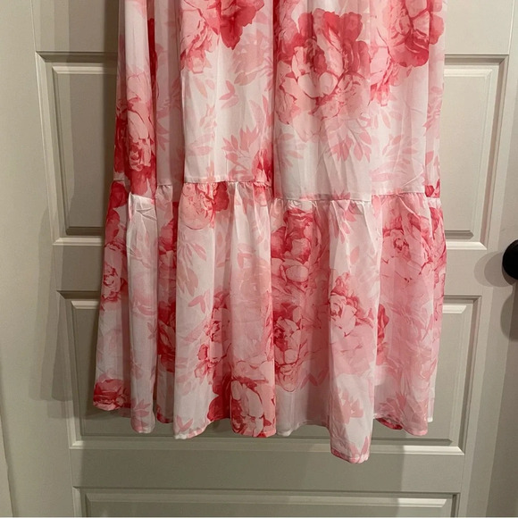 AURA (Red Dress Boutique) Floral Midi Dress Size Small New w Tag - Picture 3 of 15